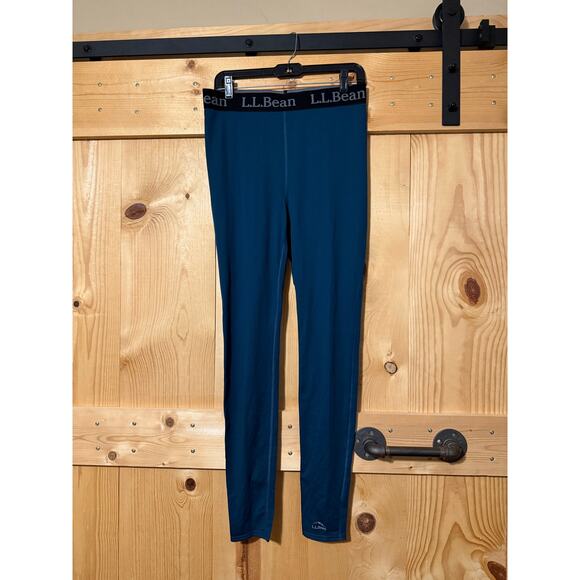 Women's L.L.Bean Lightweight Base Layer Pants Blue Size M - Picture 2 of 3